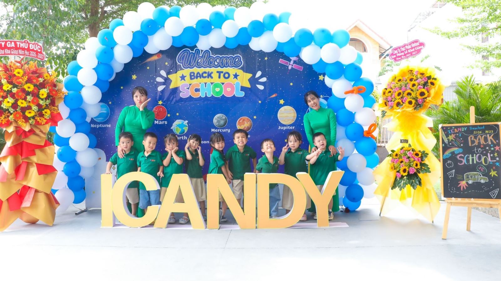Học sinh và giáo viên mầm non ICANDY Preschool hân hoan đón chào năm học mới 2026-2027
